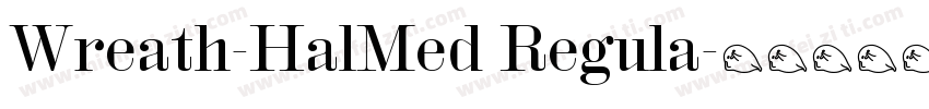 Wreath-HalMed Regula字体转换
